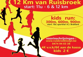affiche 12 km van Ruisbroek
